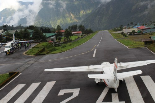  At  Lukla Airport